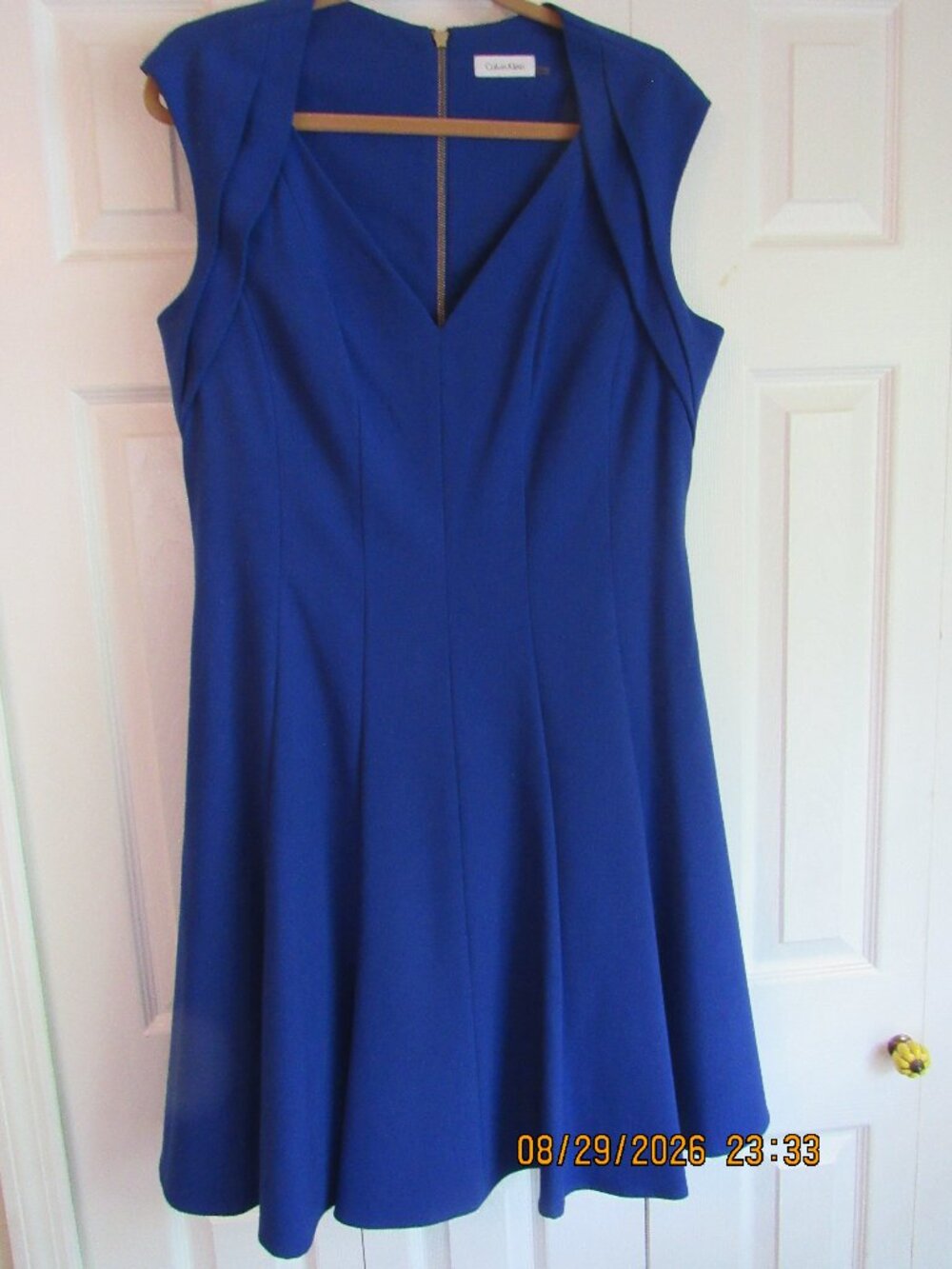 CALVIN KLEIN COBALT BLUE DRESS SZ 14